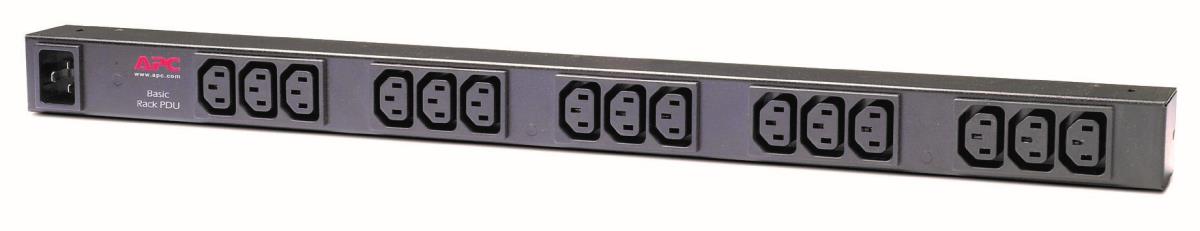APC Rack Pdu Basic/ Zero U/ 16a/ 208 - 230v/ Outlets - 15/ Iec 320 C13/ 8.20 Feet - Black