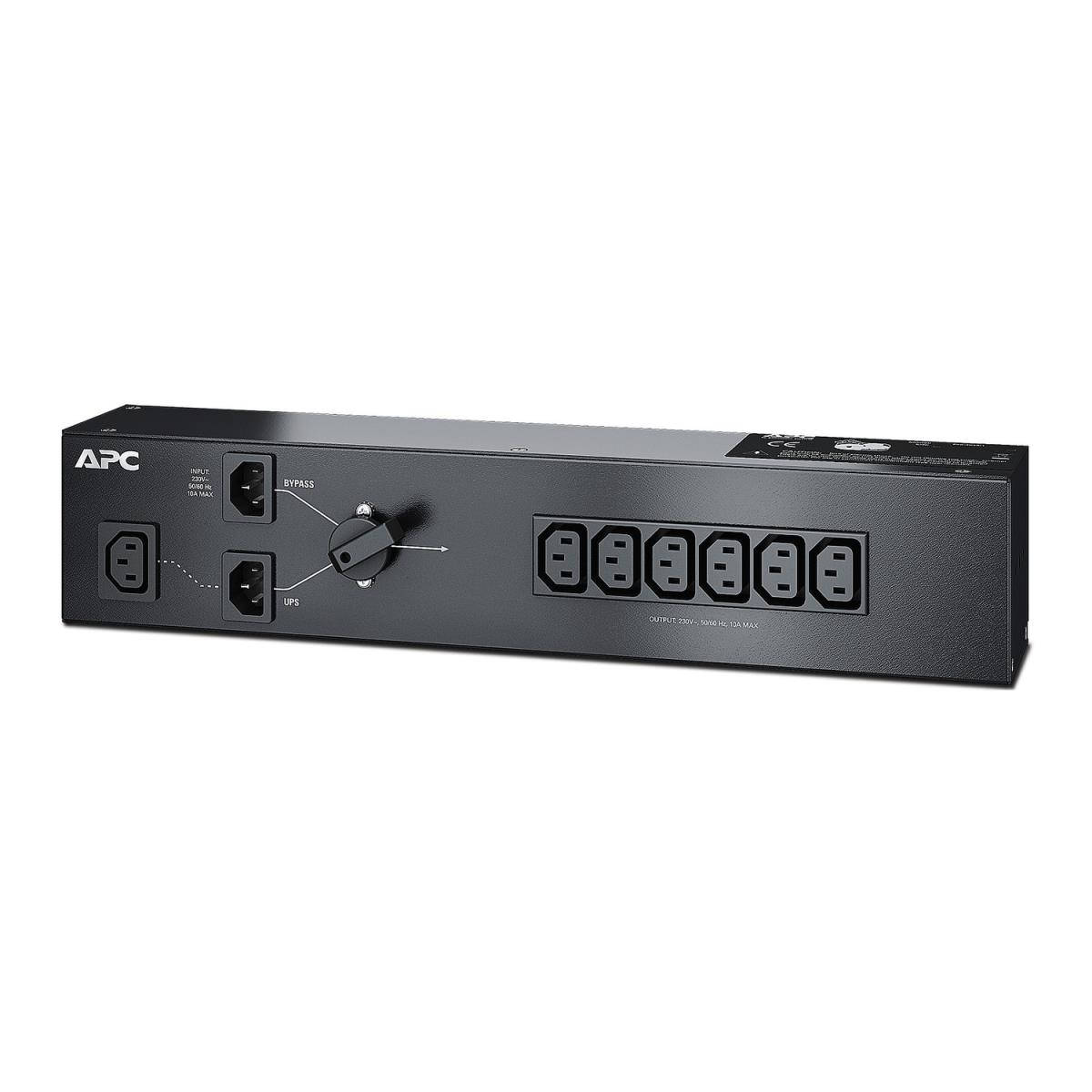 APC Maintenance Bypass Panel 230v 10amp W/ (6) Iec C13