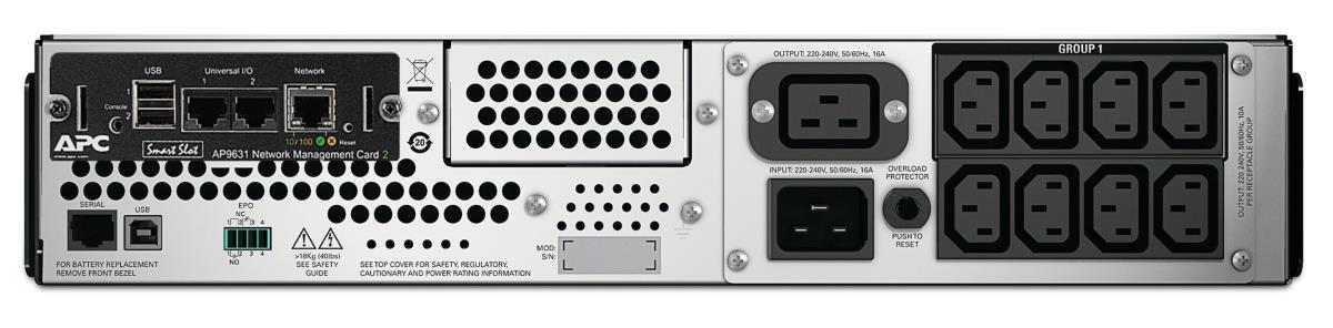 APC Smart-UPS 3000VA 2700W LCD RM 2U 230V with Network Card