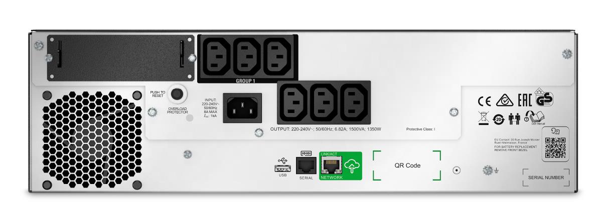 APC Smart-UPS Li-ion, Short Depth 1500VA, 230V with SmartConnect