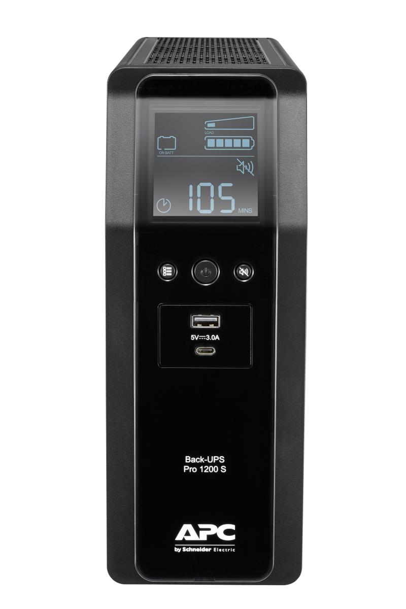 APC Back-UPS Pro BR 1200VA 720Watts Sinewave,8 Outlets, AVR, LCD Interface