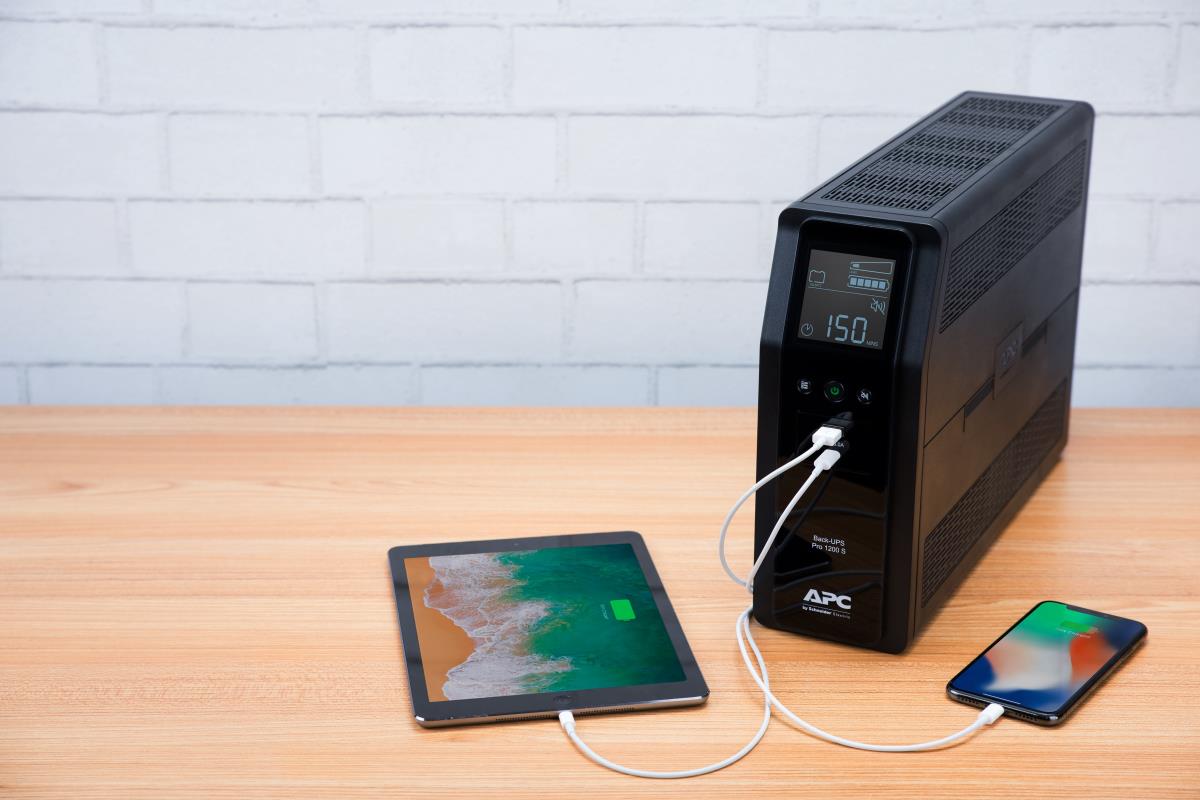 APC Back-UPS Pro BR 1200VA 720Watts Sinewave,8 Outlets, AVR, LCD Interface