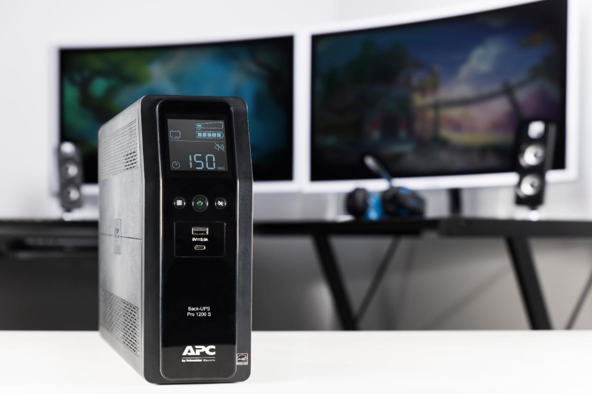APC Back-UPS Pro BR 1200VA 720Watts Sinewave,8 Outlets, AVR, LCD Interface