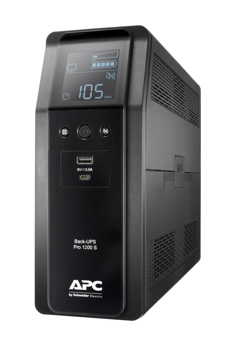 APC Back-UPS Pro BR 1200VA 720Watts Sinewave,8 Outlets, AVR, LCD Interface