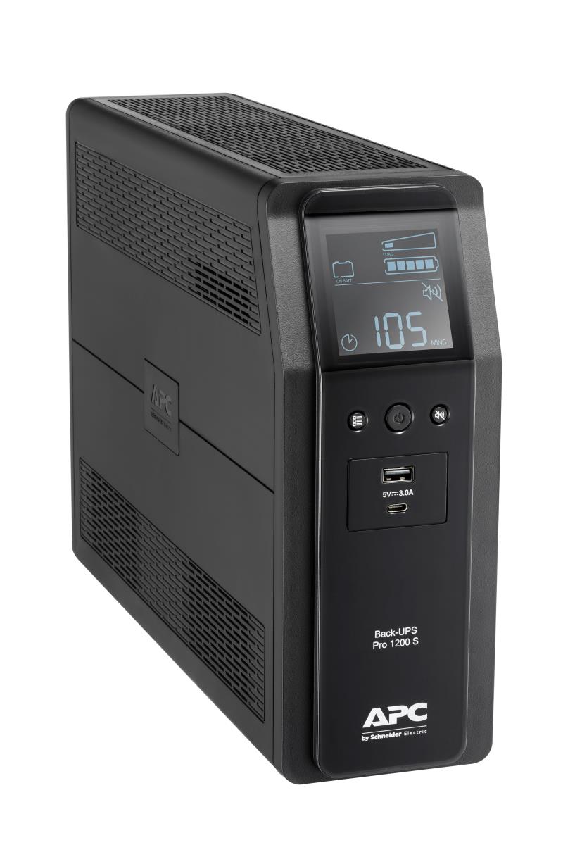 APC Back-UPS Pro BR 1200VA 720Watts Sinewave,8 Outlets, AVR, LCD Interface