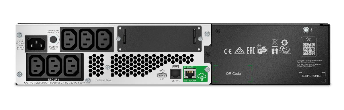 APC Smart-UPS C Li-ion, Short Depth 750va 600watts 230v With Smartconnect