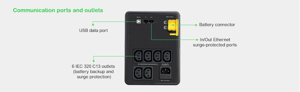 APC Back-UPS 1200VA 230V AVR IEC Sockets