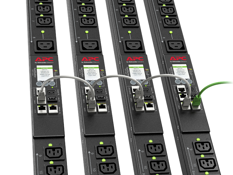 APC Rack PDU 9000 Switched, ZeroU, 16A, 230V, (21) C13 & (3) C19, IEC309 Cord