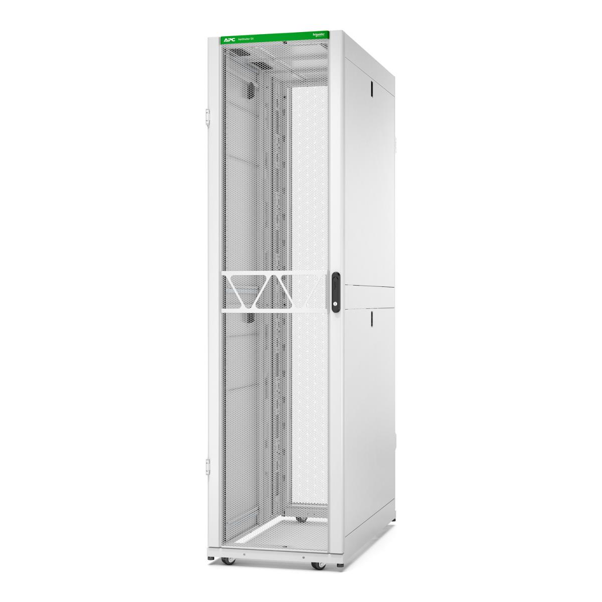 APC NetShelter SX Server Rack Gen 2, 48U, 2258H x 600W x 1200D mm, with Sides - White