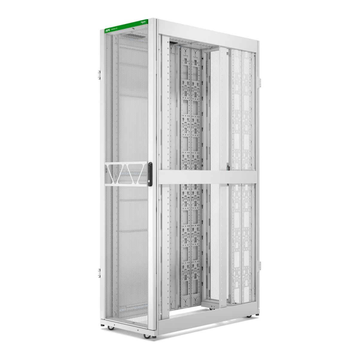 APC NetShelter SX Server Rack Gen 2, 48U, 2258H x 600W x 1200D mm, with Sides - White