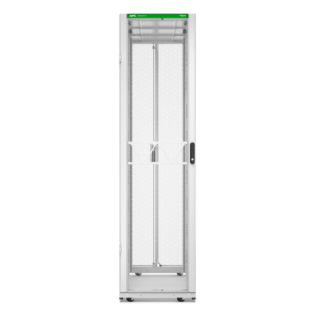 APC NetShelter SX Server Rack Gen 2, 48U, 2258H x 600W x 1200D mm, with Sides - White