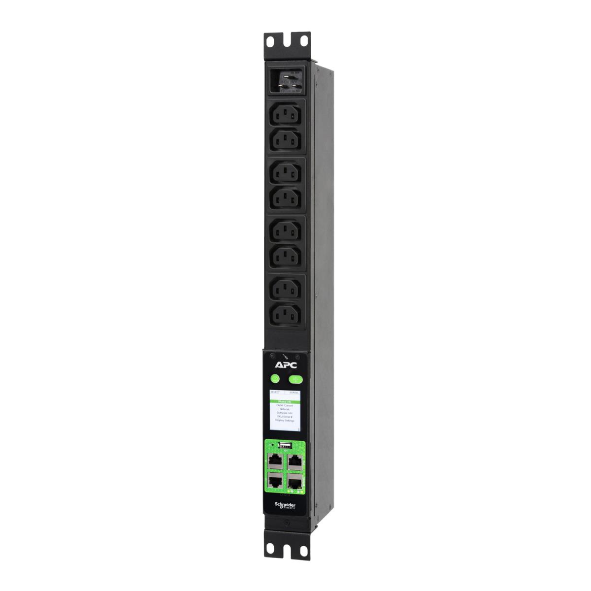 APC Easy Metered Rack PDU, 1U, 16A, 230V, 8 C13 outlets