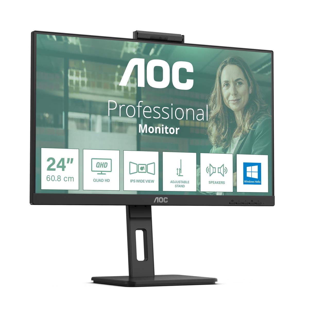 AOC Desktop USB-C Monitor - 24P3CW - 24in - 1920x1080 (Full HD) - IPS