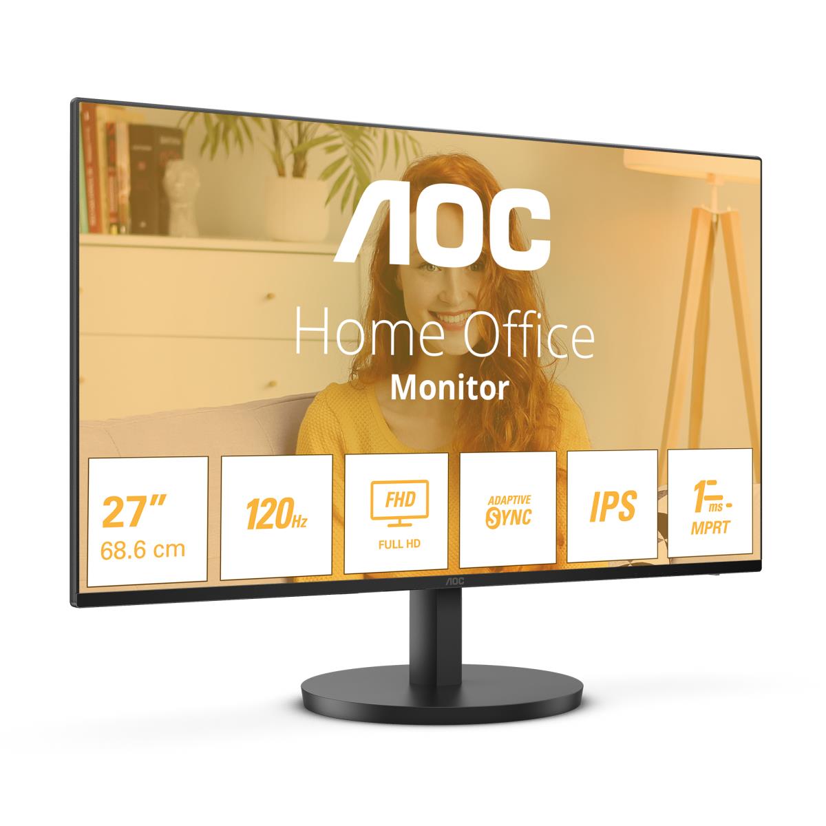 AOC Desktop Monitor - 27B3HA2 - 27in -1920x1080 (Full HD) - 1ms IPS 100Hz Speaker