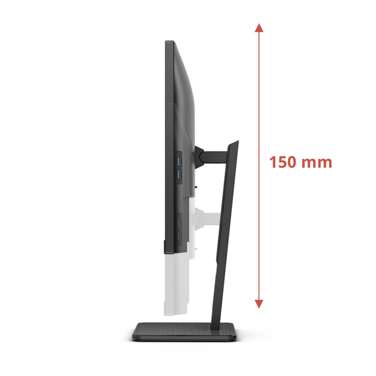 AOC Desktop USB-C Monitor - U27E3UF - 27in - 3840x2160 (4K UHD) - 4ms IPS