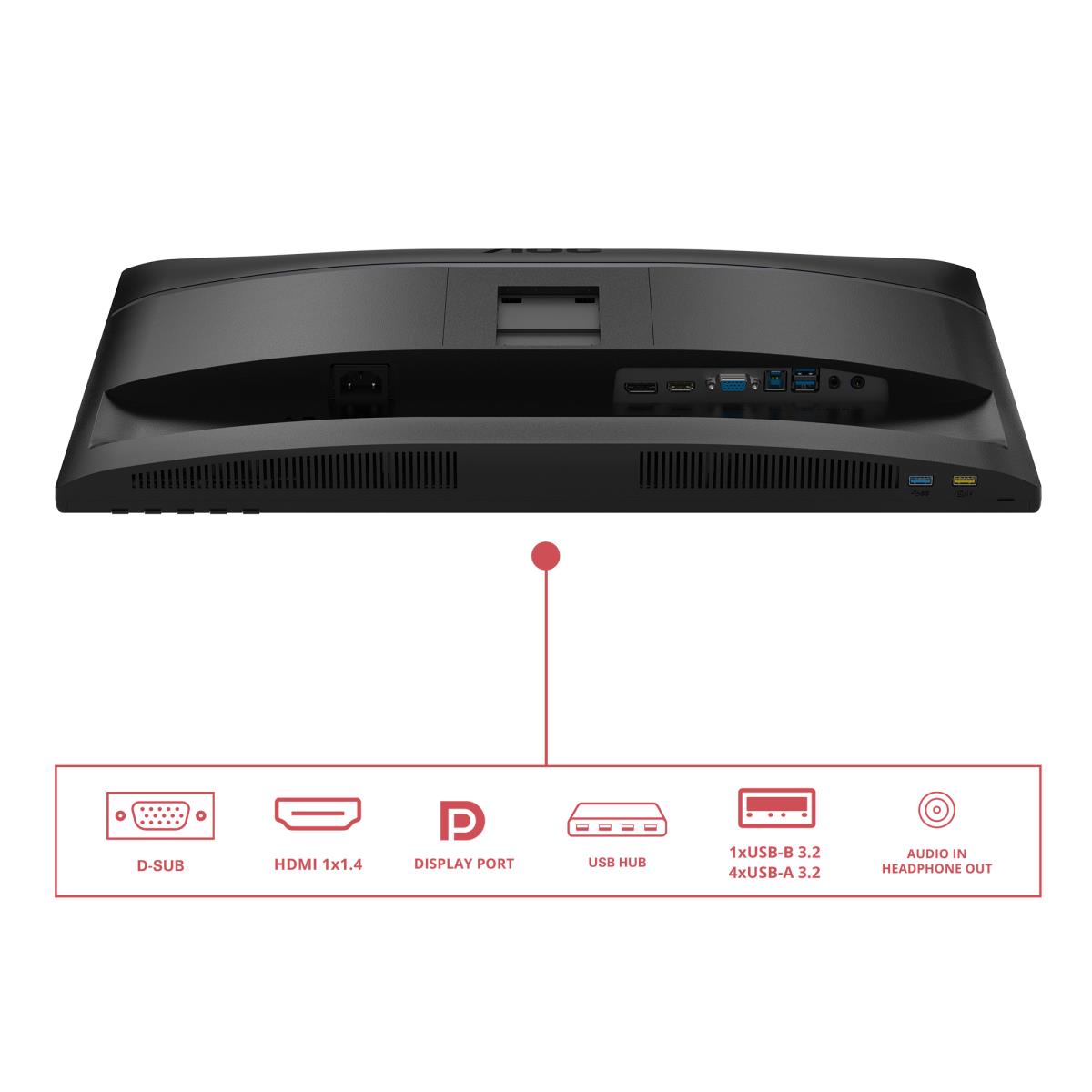 AOC Desktop Monitor - 24E4U - 24in - 1920x1080 (full Hd) - 4ms IPS 120Hz SPEAKERS