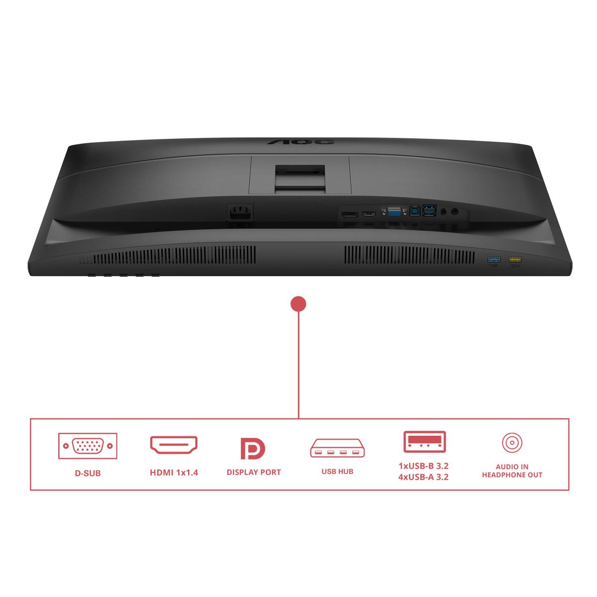 AOC Desktop Monitor - 27E4U - 27in - 1920x1080 (full Hd) - 4ms IPS 120Hz Speakers