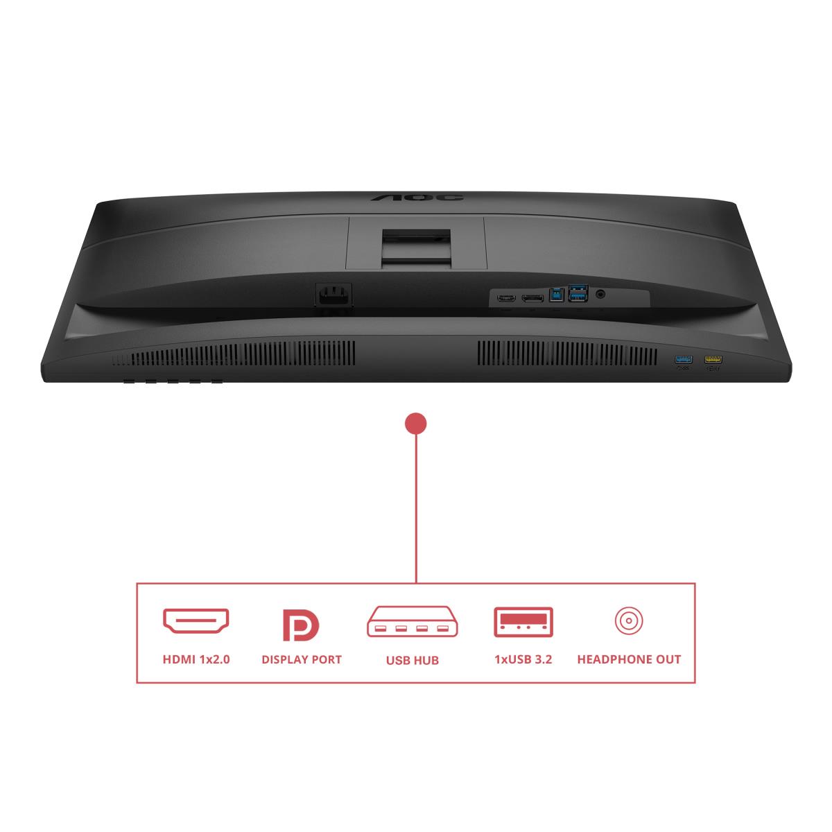AOC Desktop Monitor - Q27E4U - 27in -2560x1440 (QHD) - 120Hz Speakers