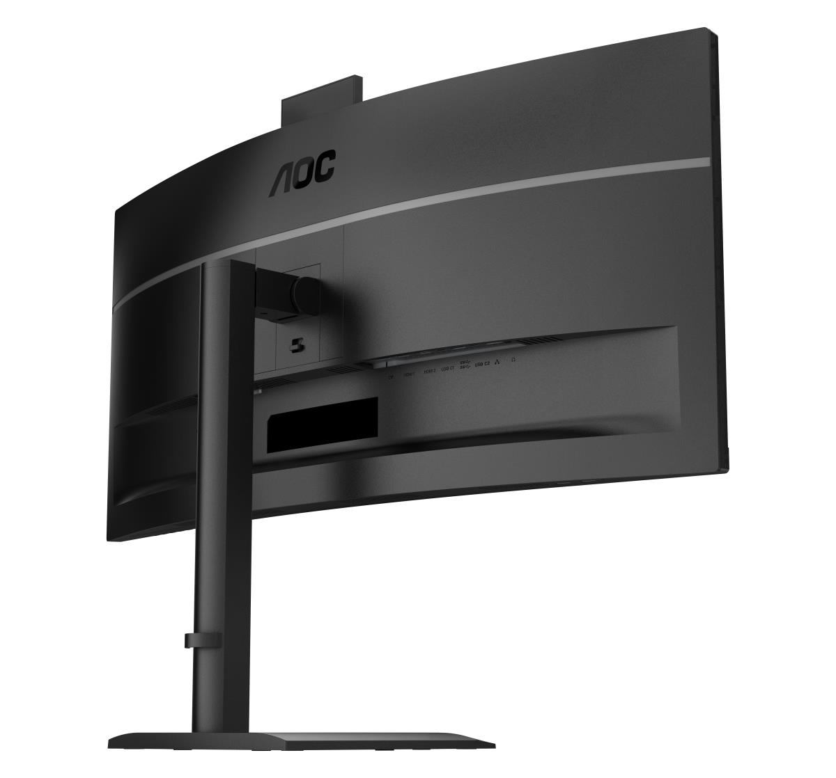 AOC Curved USB-C Monitor - CU34E4CW - 34in - 3440x1440 (UWQHD) - VA 120Hz Win Hello Webcam