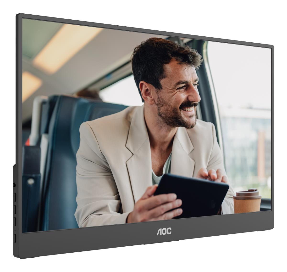 AOC Portable USB-C Monitor - 16T20E2 - 15.6in - 1920x1080 (Full HD) - IPS 4ms