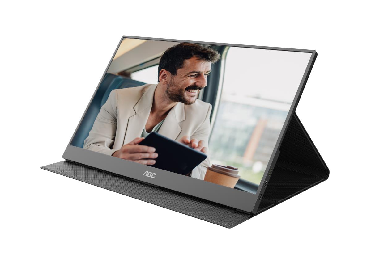 AOC Portable USB-C Monitor - 16T20E2 - 15.6in - 1920x1080 (Full HD) - IPS 4ms