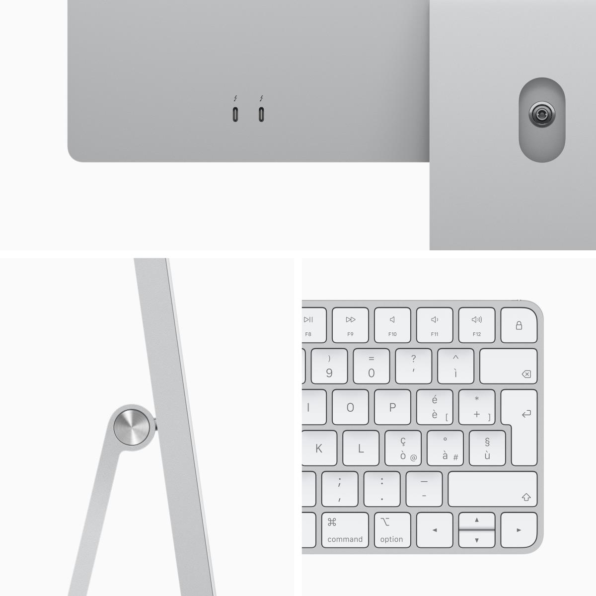 APPLE iMac - 24in - M1 8-cpu/7-gpu - 8GB Ram - 256GB SSD - 4.5k Retina Display - Magic Keyboard - Silver - Qwerty Uk