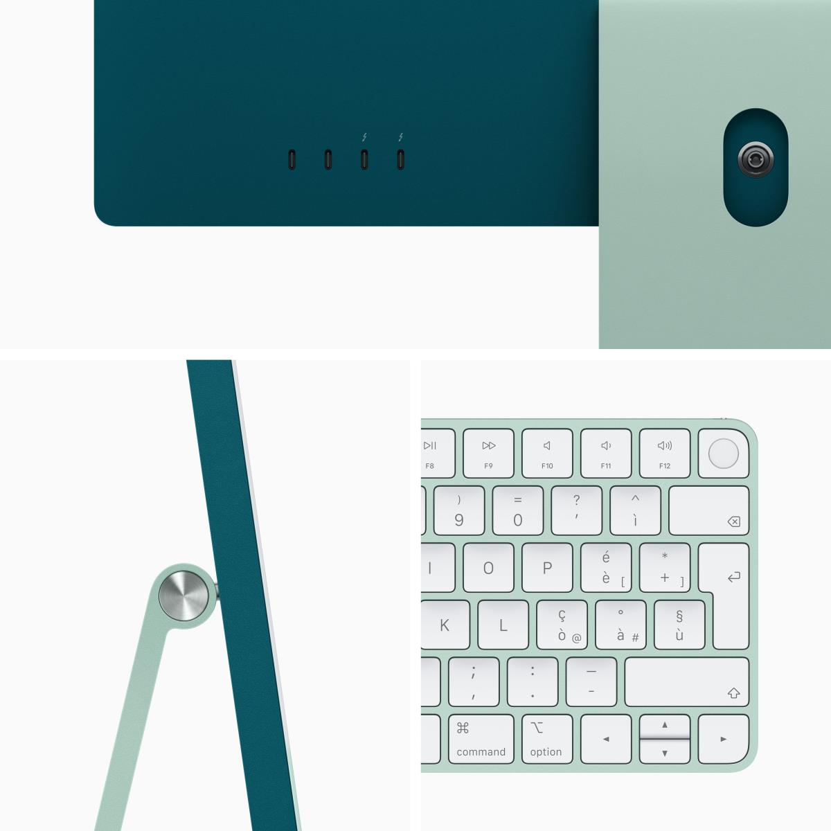APPLE iMac - 24in - M1 8-cpu/8-gpu - 8GB Ram - 256GB SSD - 4.5k Retina Display - Magic Keyboard With Touch Id - Green - Qwerty