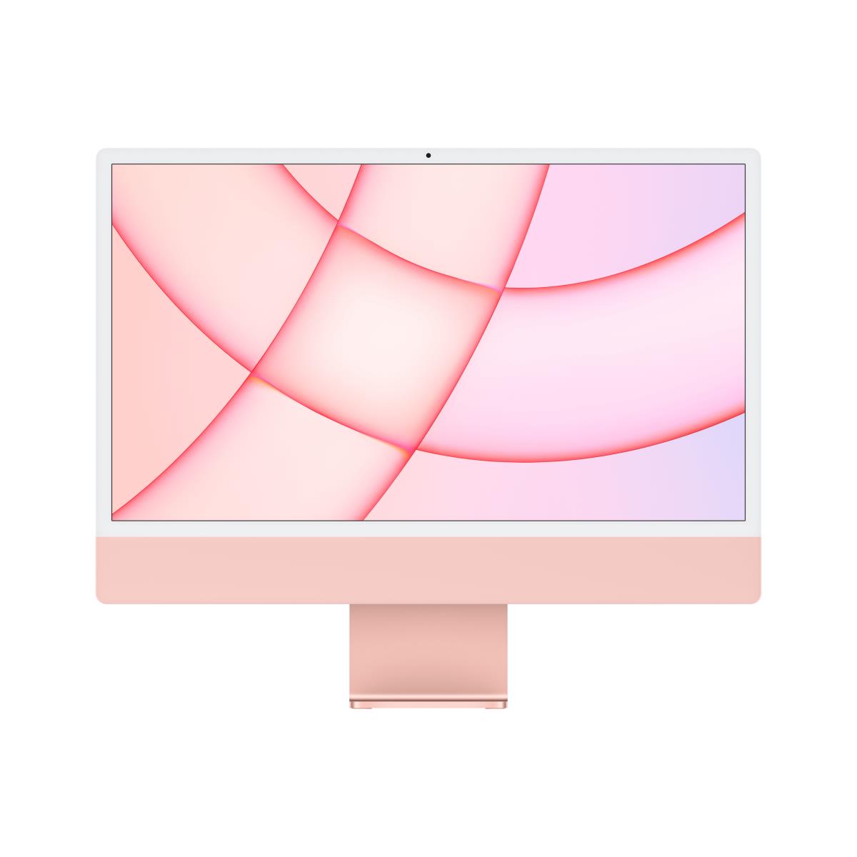 APPLE iMac - 24in - M1 8-cpu/8-gpu - 8GB Ram - 256GB SSD - 4.5k Retina Display - Magic Keyboard With Touch Id - Pink - Qwerty Uk