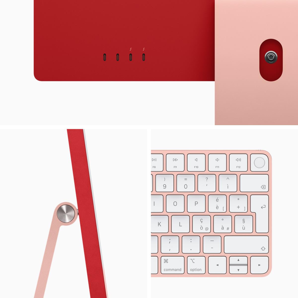 APPLE iMac - 24in - M1 8-cpu/8-gpu - 8GB Ram - 256GB SSD - 4.5k Retina Display - Magic Keyboard With Touch Id - Pink - Qwerty Uk