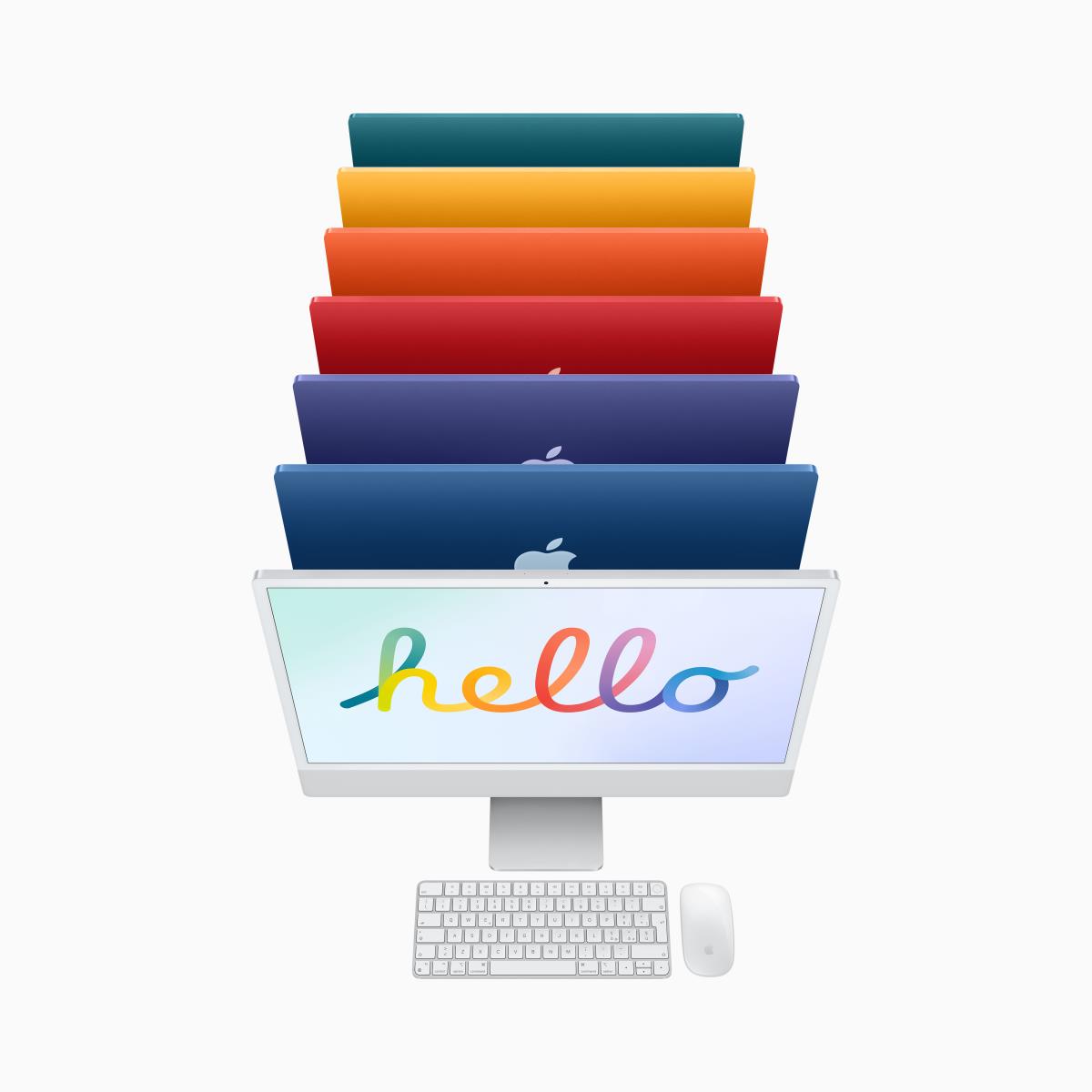 APPLE iMac - 24in - M1 8-cpu/8-gpu - 8GB Ram - 256GB SSD - 4.5k Retina Display - Magic Keyboard With Touch Id - Pink - Qwerty Uk