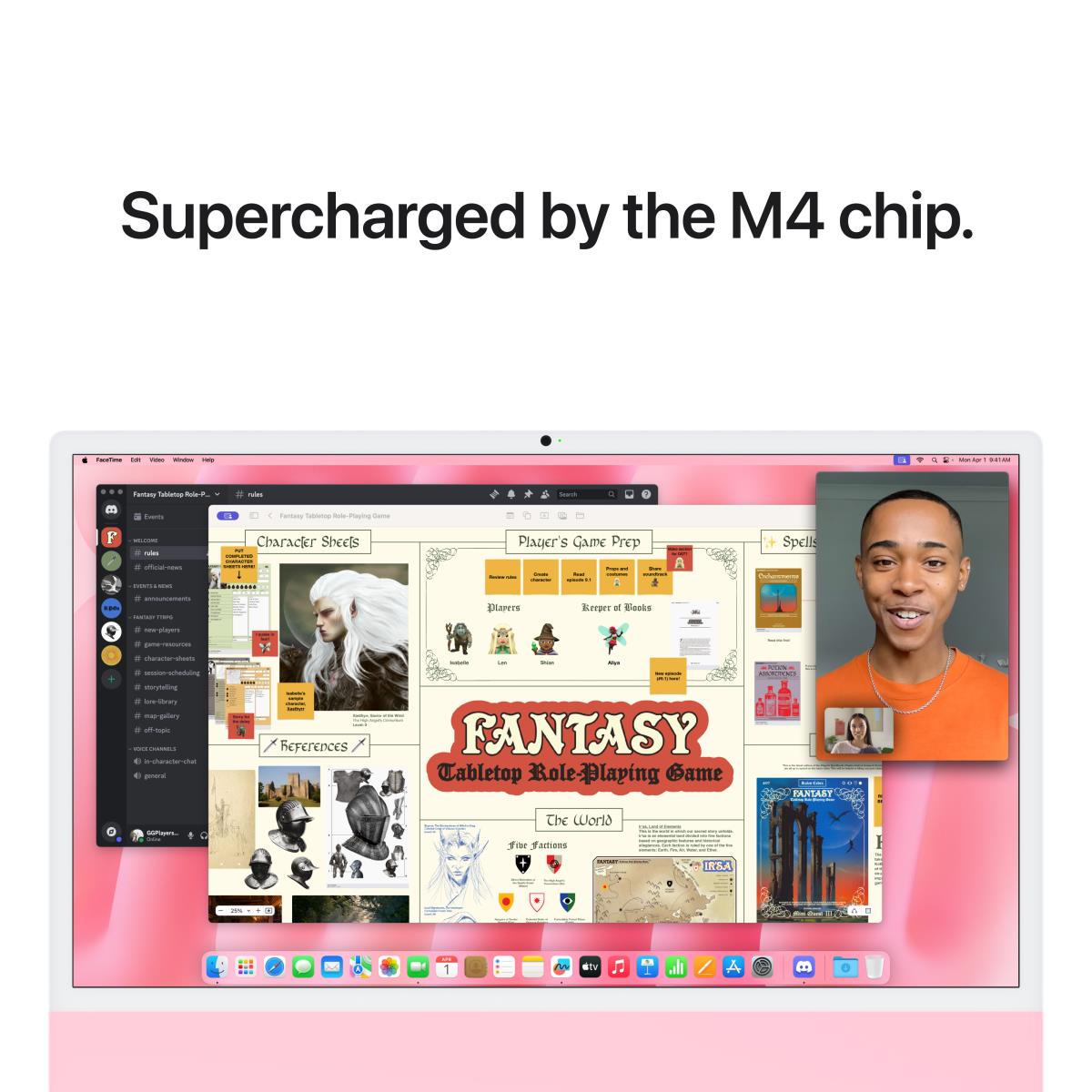 APPLE iMac - 24in - Pink - M4 10-cpu/10-gpu - 16GB Ram - 512GB SSD - 4.5k Retina Display