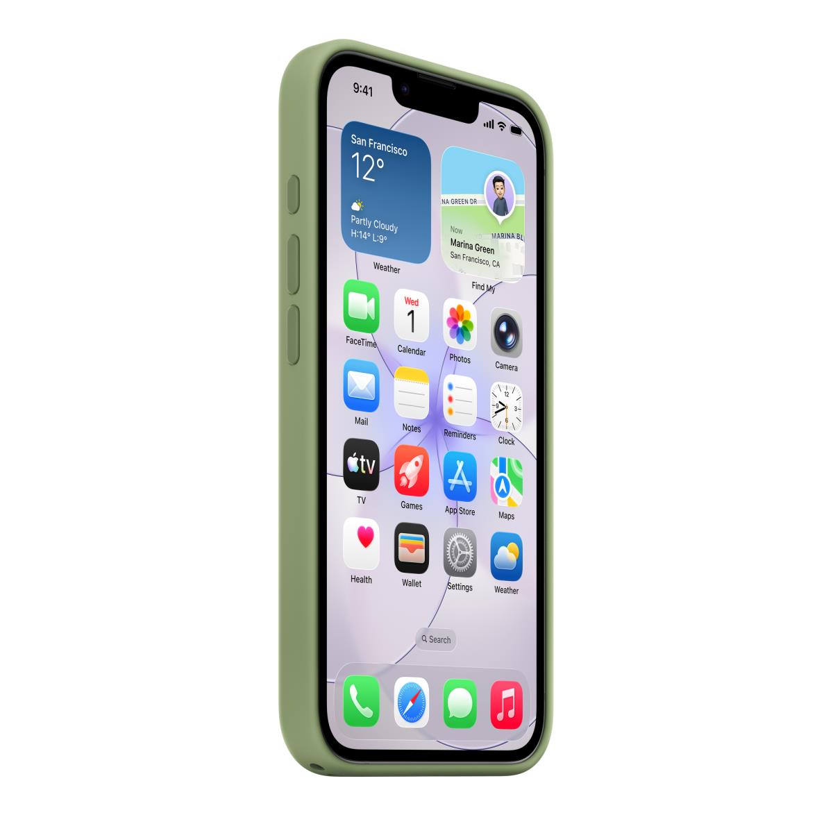 APPLE iPhone 17e - Silicone Case With Magsafe - Light Moss