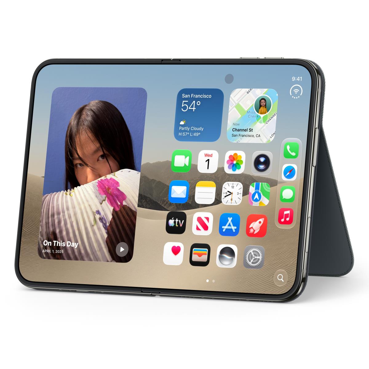 APPLE iPhone Duo - Folio With Kickstand - Navy