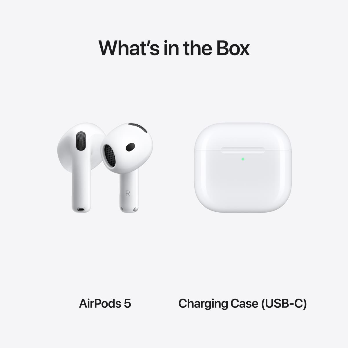 APPLE Airpods 5 - True Wireless Earphones With Mic - Ear-bud - Bluetooth - Active Noise Cancelling