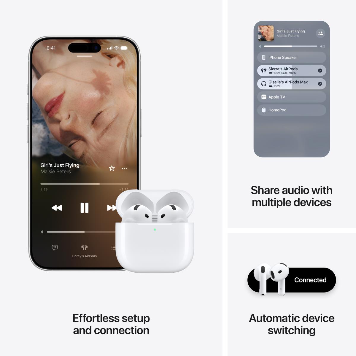 APPLE Airpods 5 - True Wireless Earphones With Mic - Ear-bud - Bluetooth - Active Noise Cancelling