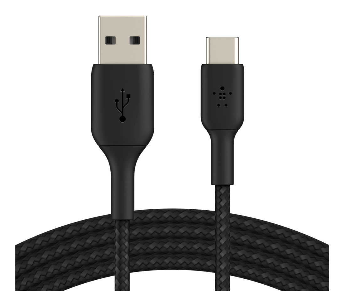 BELKIN USB-a To USB-c Cable Braided 3m Black