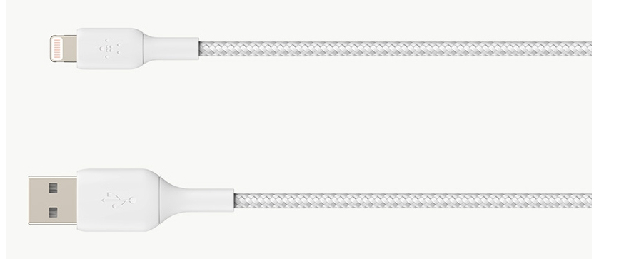 BELKIN Lightning To USB-a Cable Braided 1m White