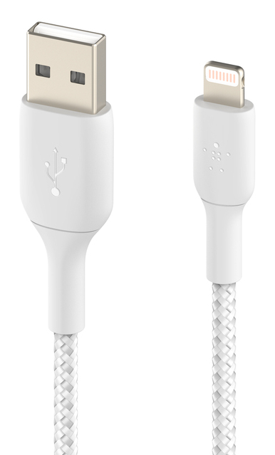 BELKIN Lightning To USB-a Cable Braided 1m White