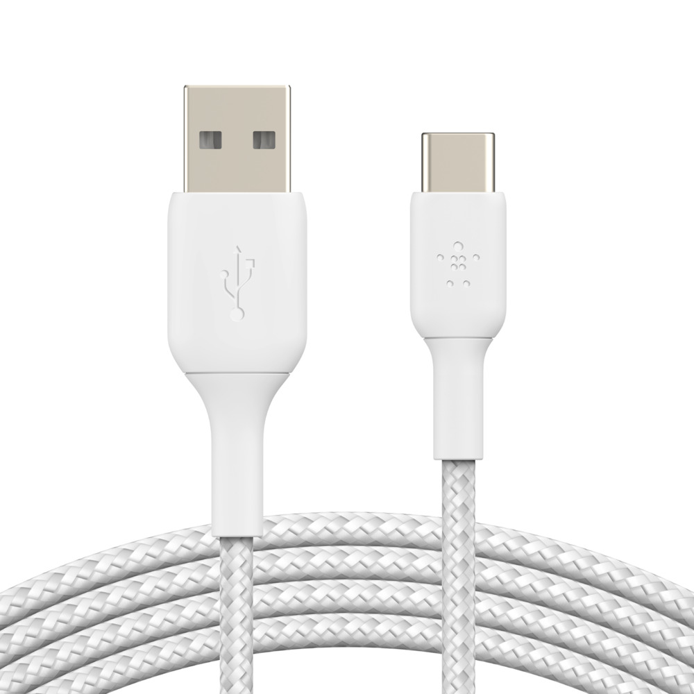 BELKIN USB-a To USB-c Cable Braided 2m White