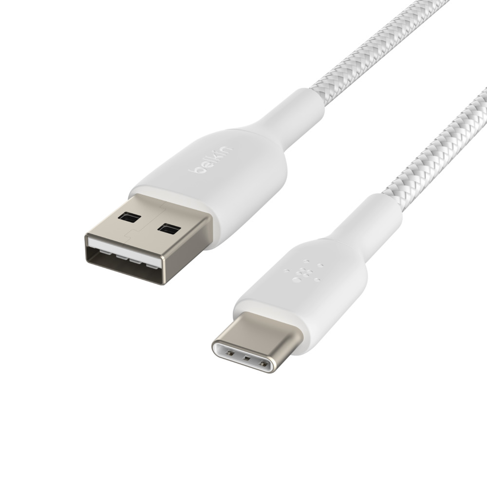 BELKIN USB-a To USB-c Cable Braided 2m White