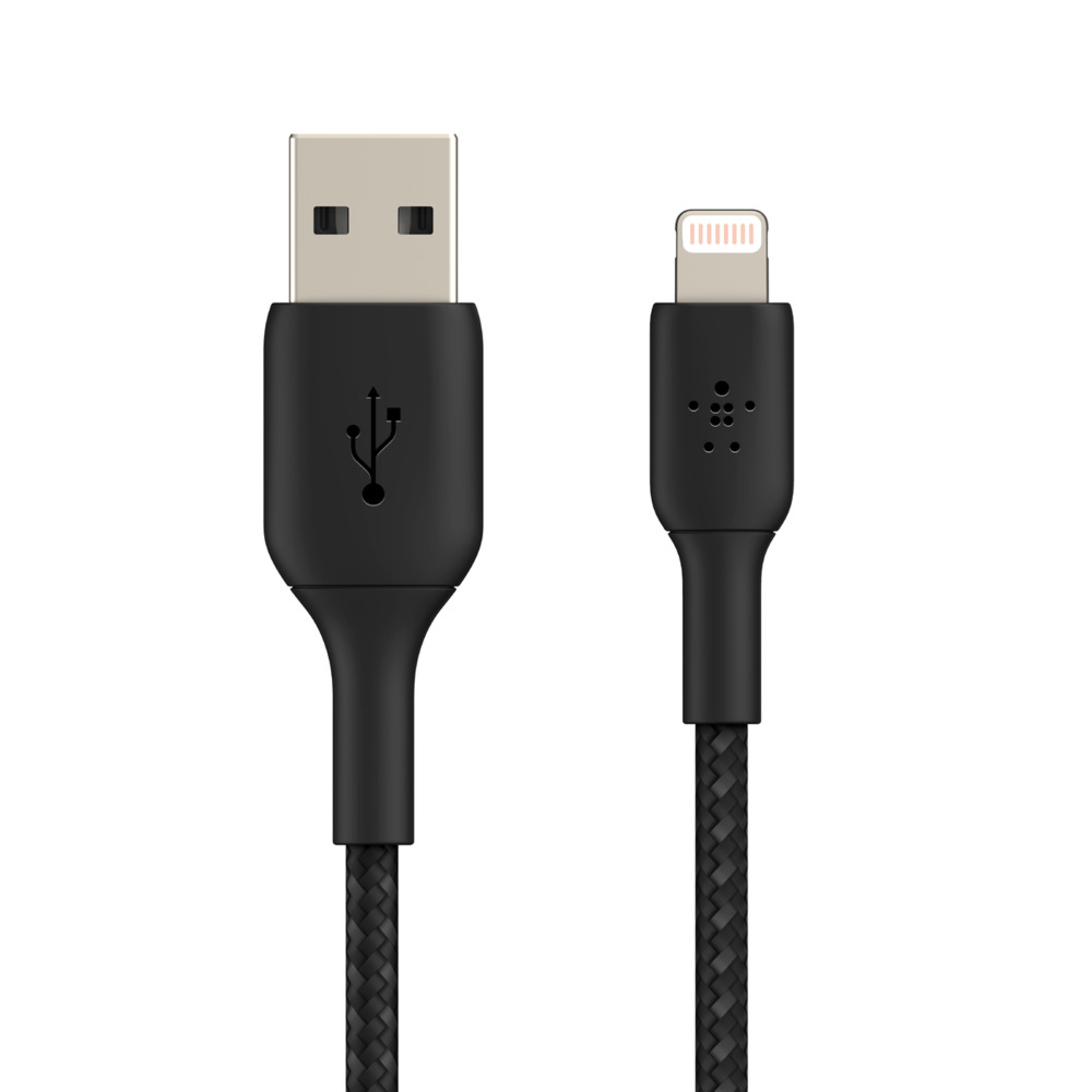BELKIN Lightning>USB-a Cable Braid 0.15m Black