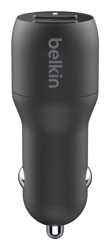 BELKIN Dual USB-a Car Charger W/1m Pvc A-ltg Black