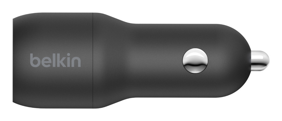 BELKIN Dual USB-a Car Charger W/1m Pvc A-ltg Black