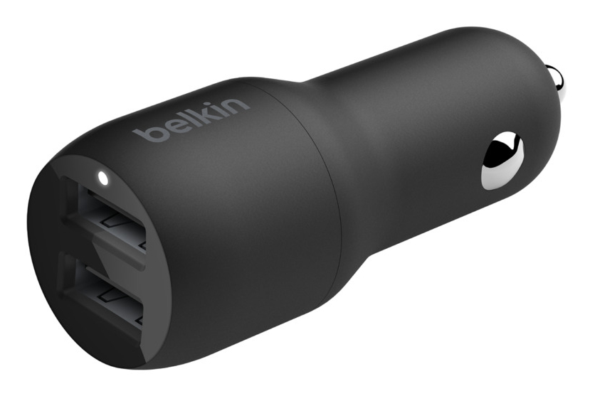 BELKIN Dual USB-a Car Charger 12w X2 Black