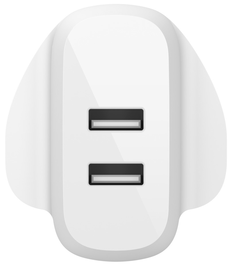 BELKIN Dual USB-a Wall Charger/ 12w X2 White