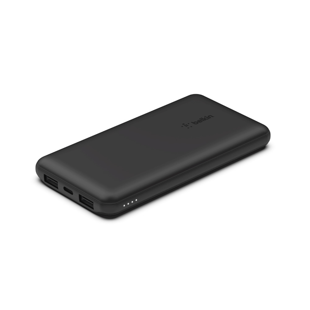 BELKIN 10k Power Bank With USB-c 15w Dual USB-a 15cm USB-a To C Cable Black