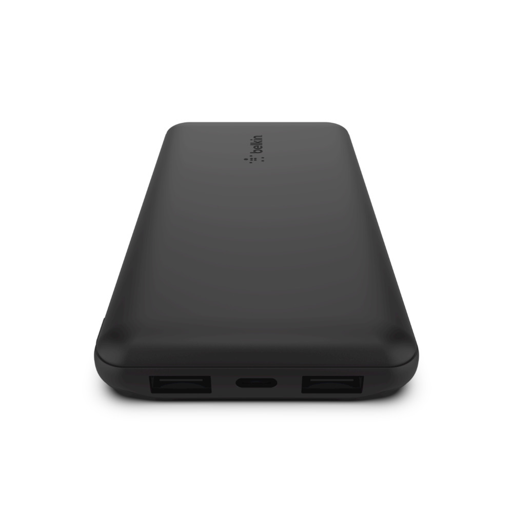 BELKIN 10k Power Bank With USB-c 15w Dual USB-a 15cm USB-a To C Cable Black