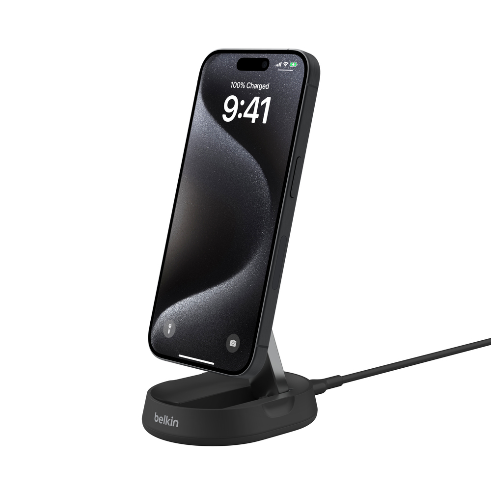 BELKIN Boost Charge Pro Convertible Qi2 15w Charging Stand W/psu Black