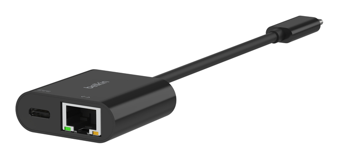 BELKIN USB-c To Ethernet + Charge Adapter 100w Pd