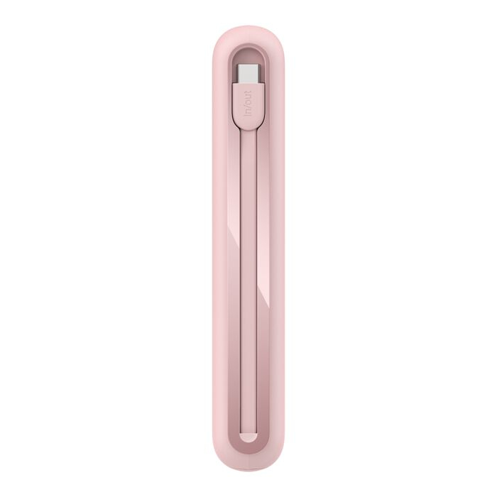 BELKIN 20k Pd30w Integrated USB-c Cable Power Bank Pink